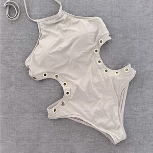 La Blanca Monokini Cut Out One Piece Swim Suit Sz 12